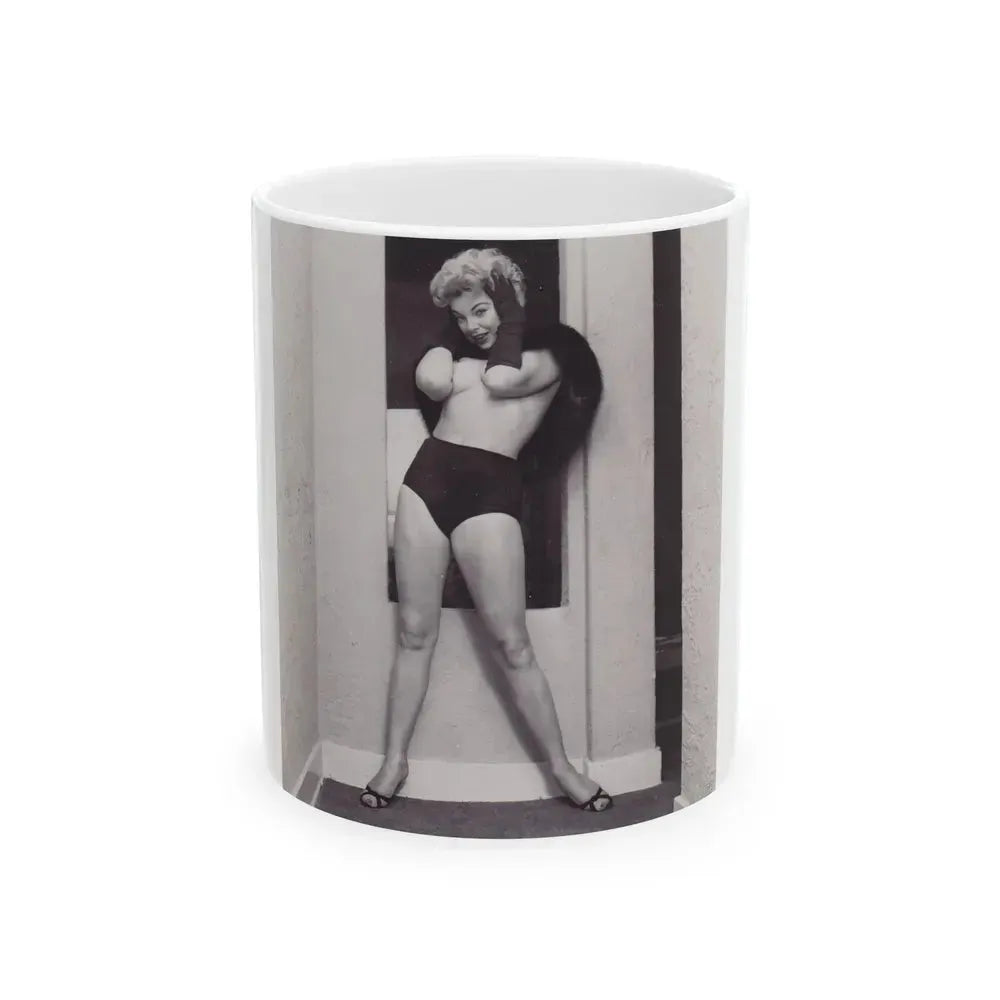 Barbara Nichols #535 (Vintage Female Icon) White Coffee Mug 11oz - Go Mug Yourself