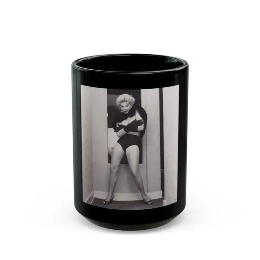 Barbara Nichols #537 (Vintage Female Icon) Black Coffee Mug 15oz - Go Mug Yourself