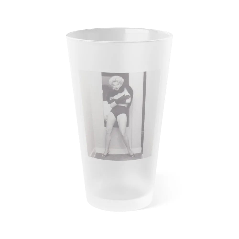 Barbara Nichols #537 (Vintage Female Icon) Frosted Pint Glass 16oz-16oz-Frosted-Go Mug Yourself