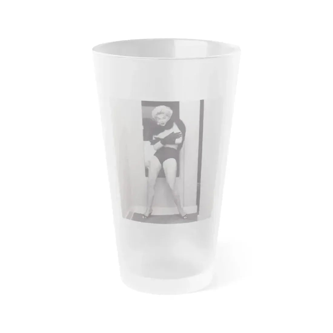 Barbara Nichols #537 (Vintage Female Icon) Frosted Pint Glass 16oz 16oz Frosted - Go Mug Yourself