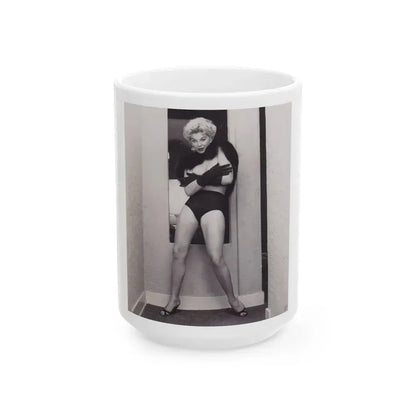 Barbara Nichols #537 (Vintage Female Icon) White Coffee Mug 15oz - Go Mug Yourself