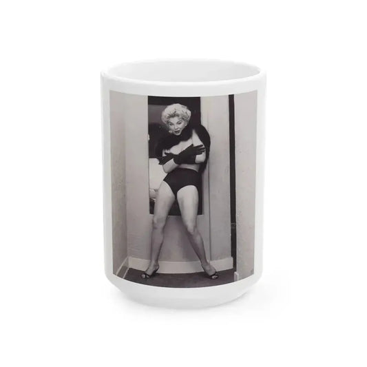 Barbara Nichols #537 (Vintage Female Icon) White Coffee Mug 15oz - Go Mug Yourself