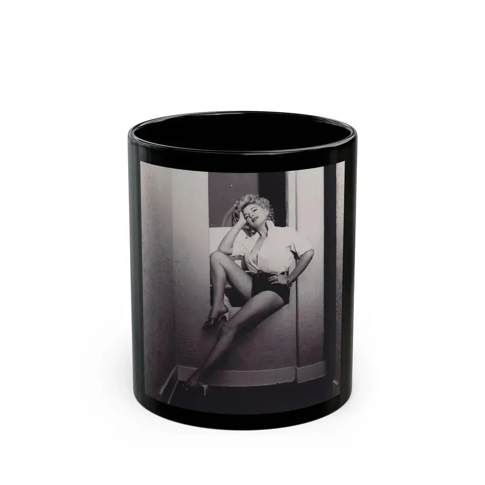Barbara Nichols #540 (Vintage Female Icon) Black Coffee Mug 11oz - Go Mug Yourself