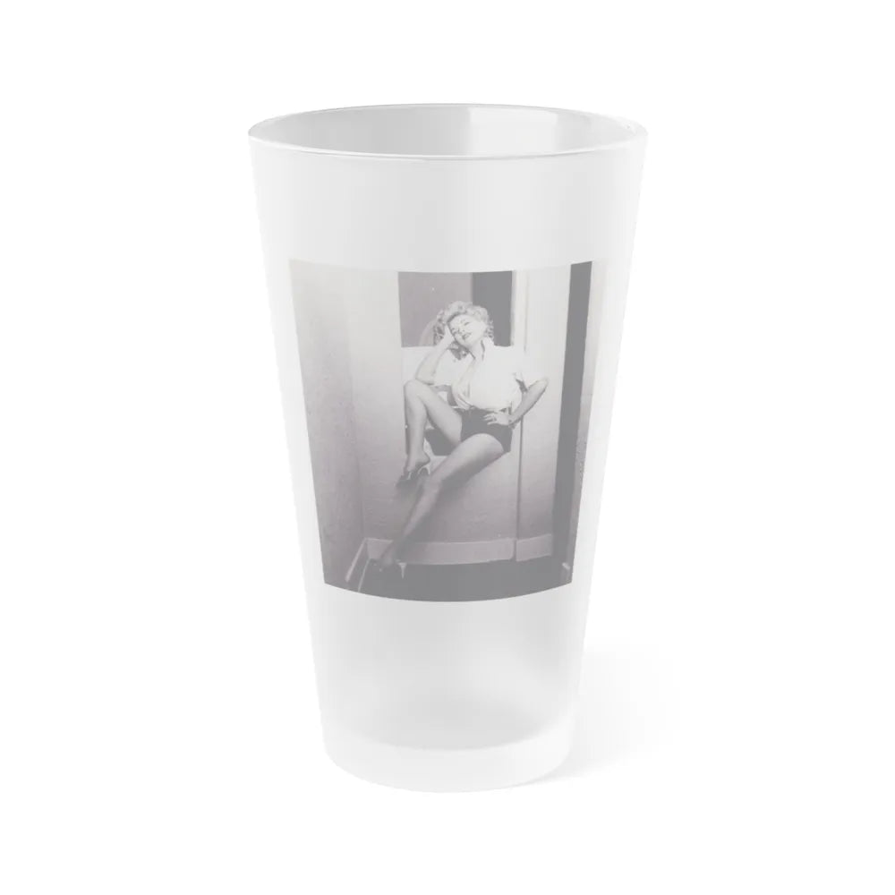 Barbara Nichols #540 (Vintage Female Icon) Frosted Pint Glass 16oz-16oz-Frosted-Go Mug Yourself