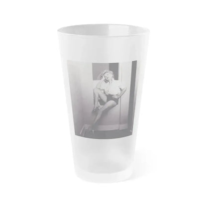 Barbara Nichols #540 (Vintage Female Icon) Frosted Pint Glass 16oz 16oz Frosted - Go Mug Yourself