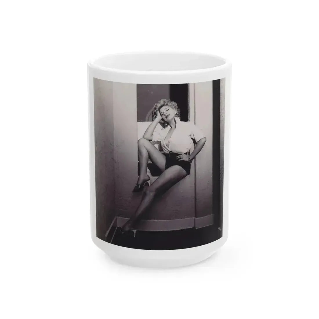 Barbara Nichols #540 (Vintage Female Icon) White Coffee Mug - Go Mug Yourself
