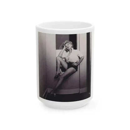 Barbara Nichols #540 (Vintage Female Icon) White Coffee Mug - Go Mug Yourself