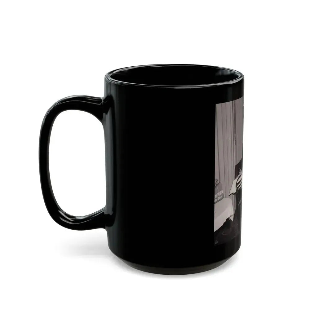 Barbara Nichols #541 (Vintage Female Icon) Black Coffee Mug - Go Mug Yourself