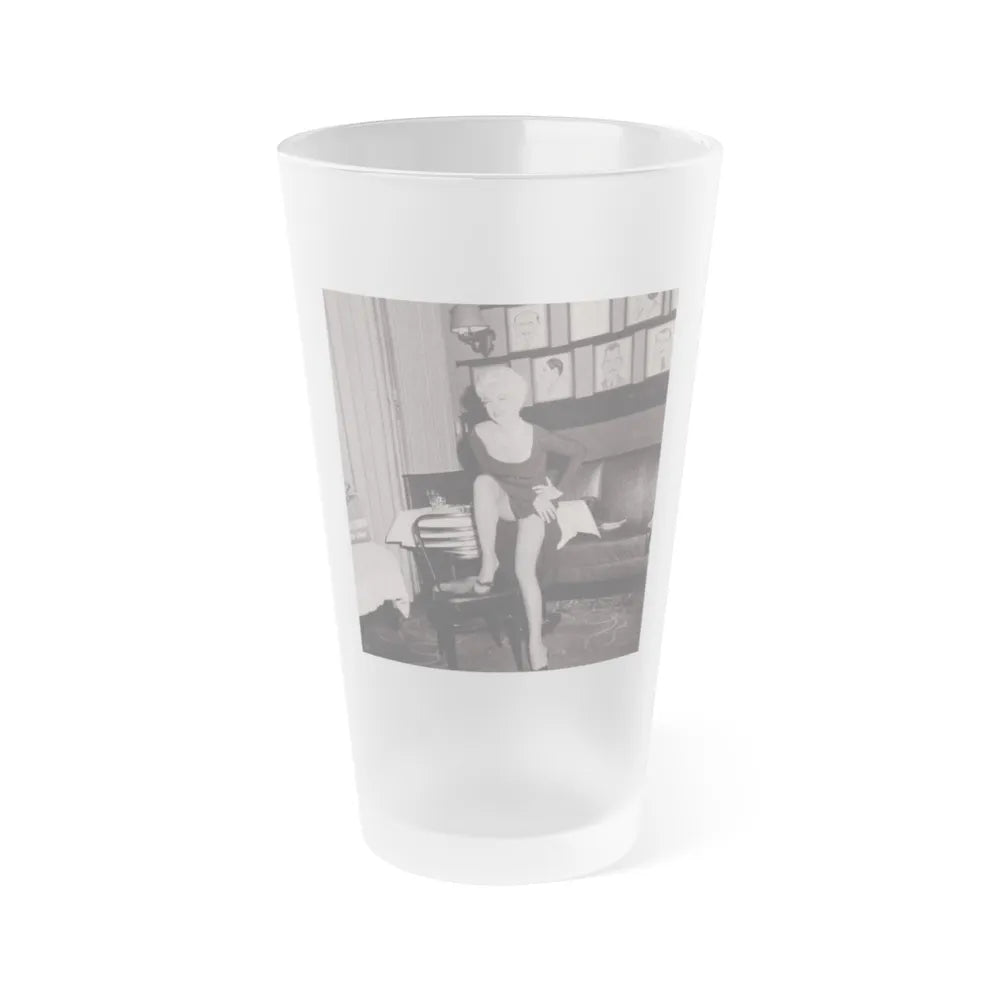 Barbara Nichols #541 (Vintage Female Icon) Frosted Pint Glass 16oz-16oz-Frosted-Go Mug Yourself