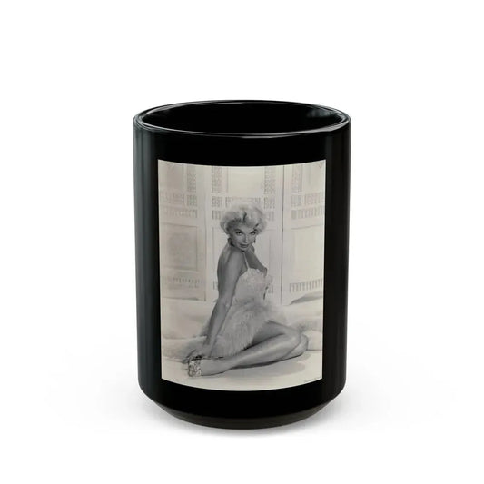 Barbara Nichols #542 (Vintage Female Icon) Black Coffee Mug 15oz - Go Mug Yourself