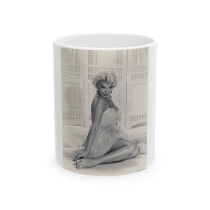 Barbara Nichols #542 (Vintage Female Icon) White Coffee Mug-11oz-Go Mug Yourself