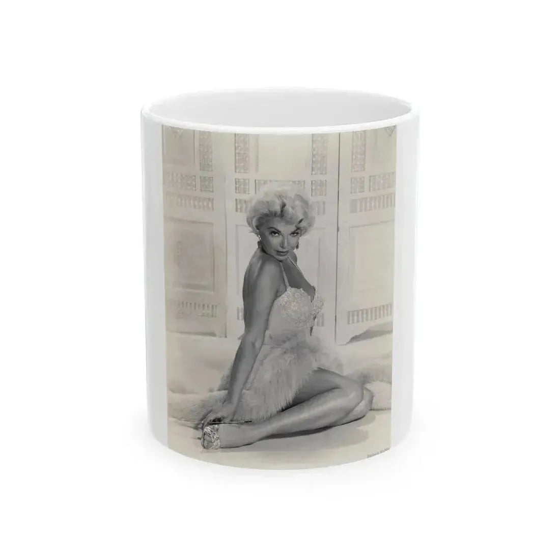 Barbara Nichols #542 (Vintage Female Icon) White Coffee Mug 11oz - Go Mug Yourself