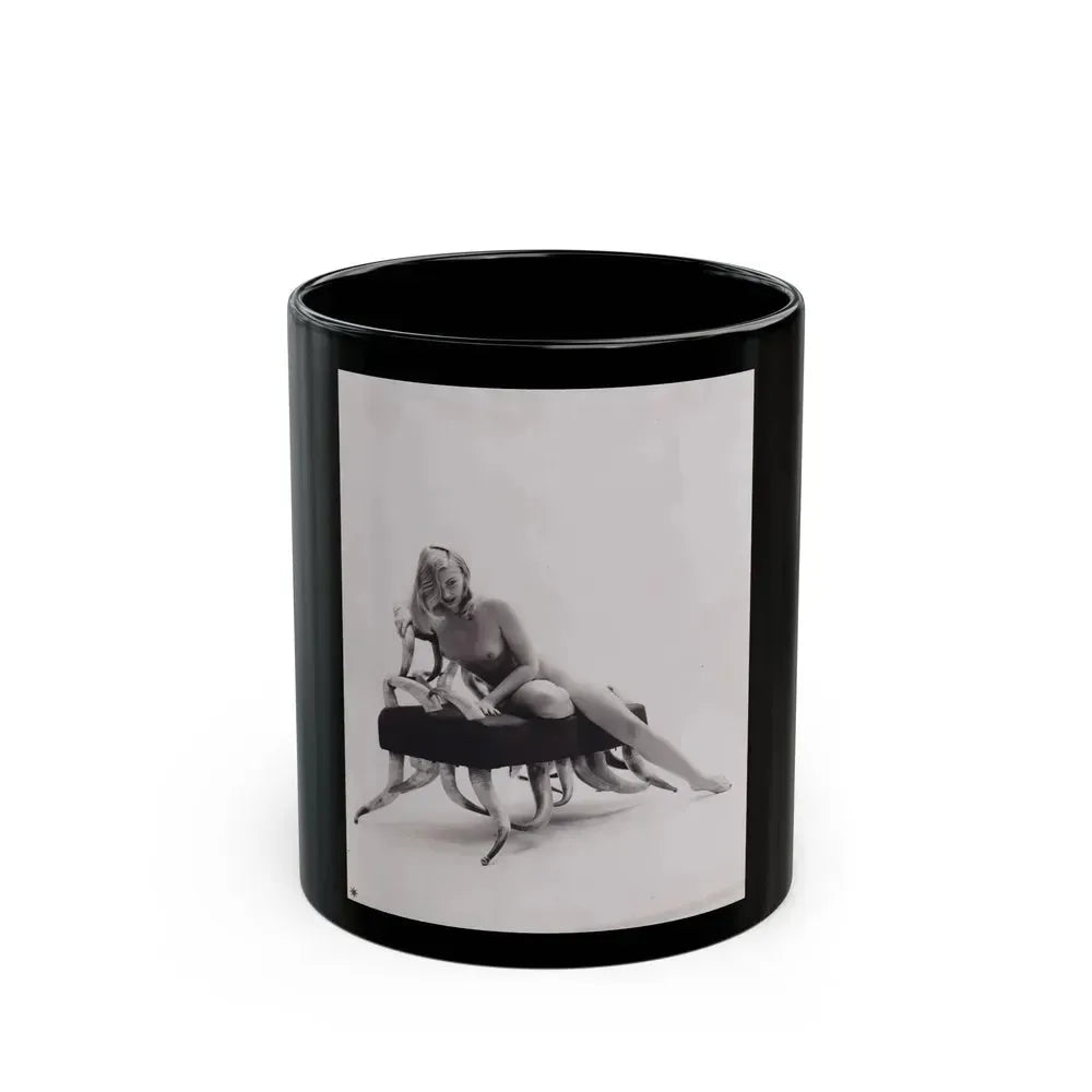 Barbara Nichols #543 (Vintage Female Icon) Black Coffee Mug 11oz - Go Mug Yourself