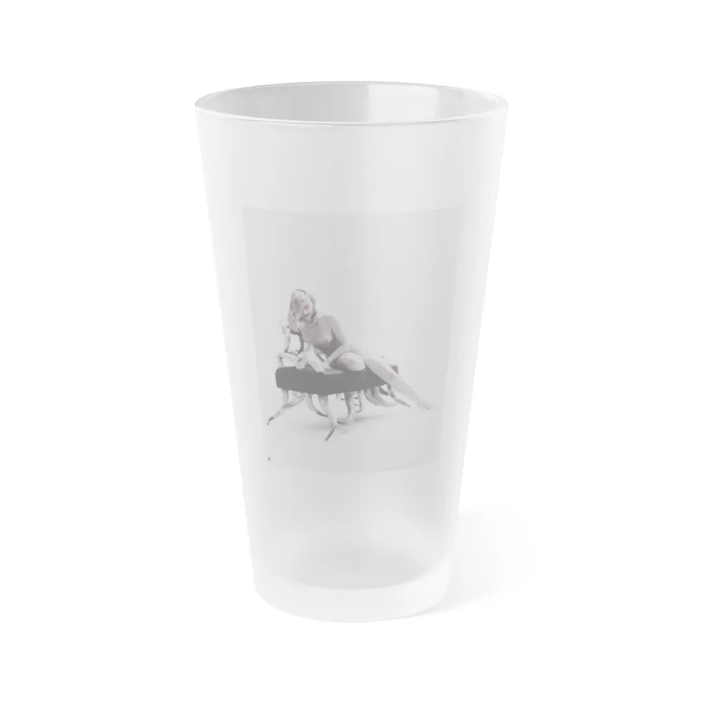 Barbara Nichols #543 (Vintage Female Icon) Frosted Pint Glass 16oz-16oz-Frosted-Go Mug Yourself