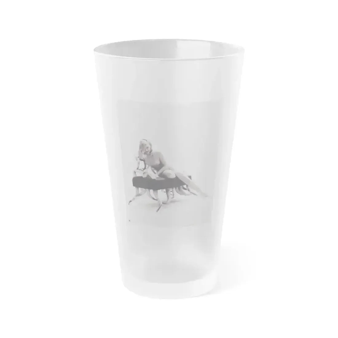 Barbara Nichols #543 (Vintage Female Icon) Frosted Pint Glass 16oz 16oz Frosted - Go Mug Yourself