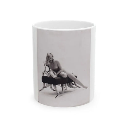 Barbara Nichols #543 (Vintage Female Icon) White Coffee Mug-11oz-Go Mug Yourself