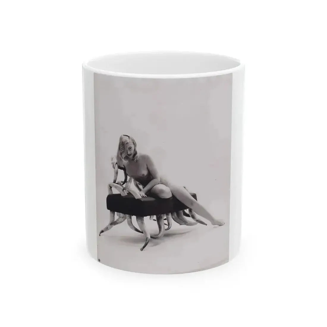 Barbara Nichols #543 (Vintage Female Icon) White Coffee Mug 11oz - Go Mug Yourself