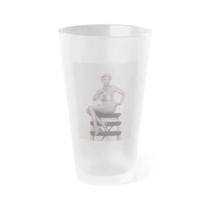 Barbara Nichols #547 (Vintage Female Icon) Frosted Pint Glass 16oz 16oz Frosted - Go Mug Yourself