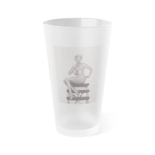 Barbara Nichols #547 (Vintage Female Icon) Frosted Pint Glass 16oz-16oz-Frosted-Go Mug Yourself