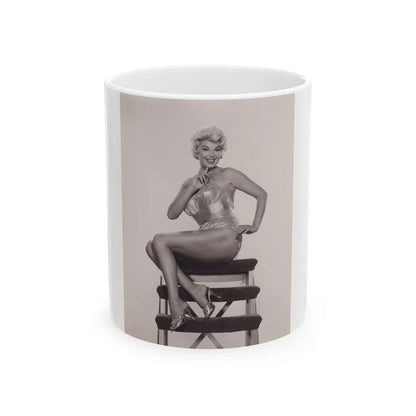 Barbara Nichols #547 (Vintage Female Icon) White Coffee Mug-11oz-Go Mug Yourself