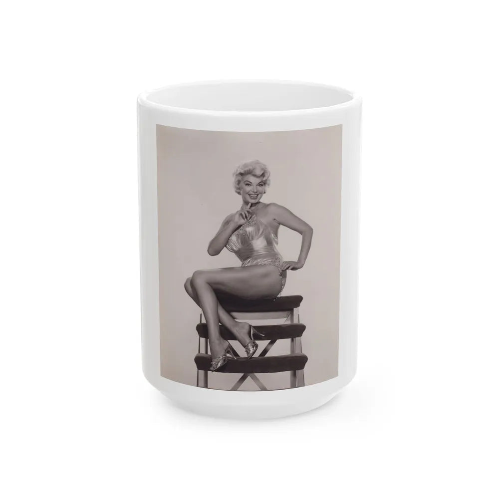 Barbara Nichols #547 (Vintage Female Icon) White Coffee Mug-15oz-Go Mug Yourself