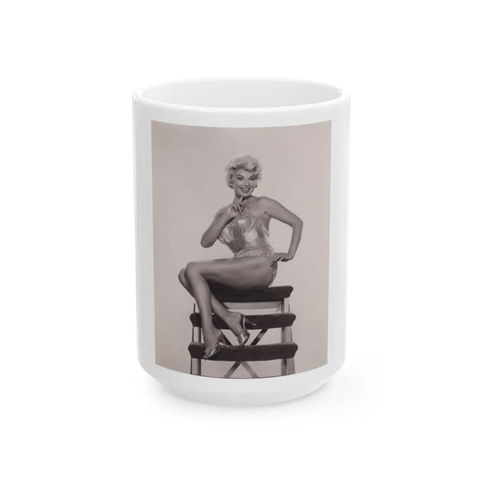 Barbara Nichols #547 (Vintage Female Icon) White Coffee Mug-15oz-Go Mug Yourself