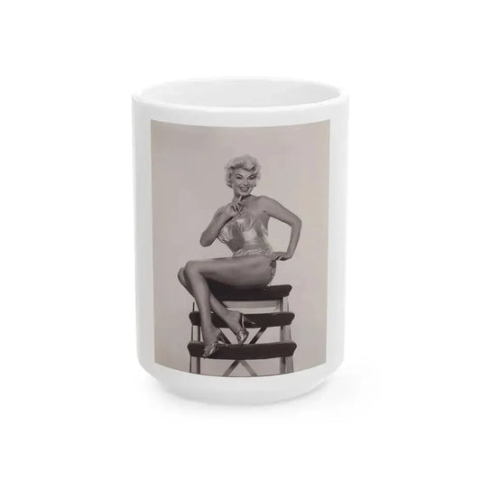 Barbara Nichols #547 (Vintage Female Icon) White Coffee Mug 15oz - Go Mug Yourself