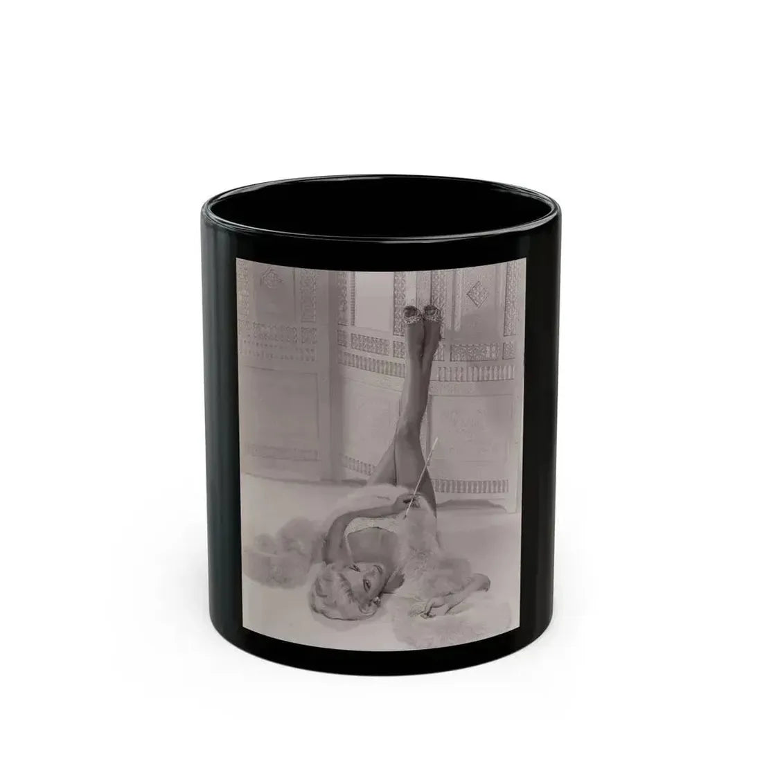 Barbara Nichols #548 (Vintage Female Icon) Black Coffee Mug 11oz - Go Mug Yourself