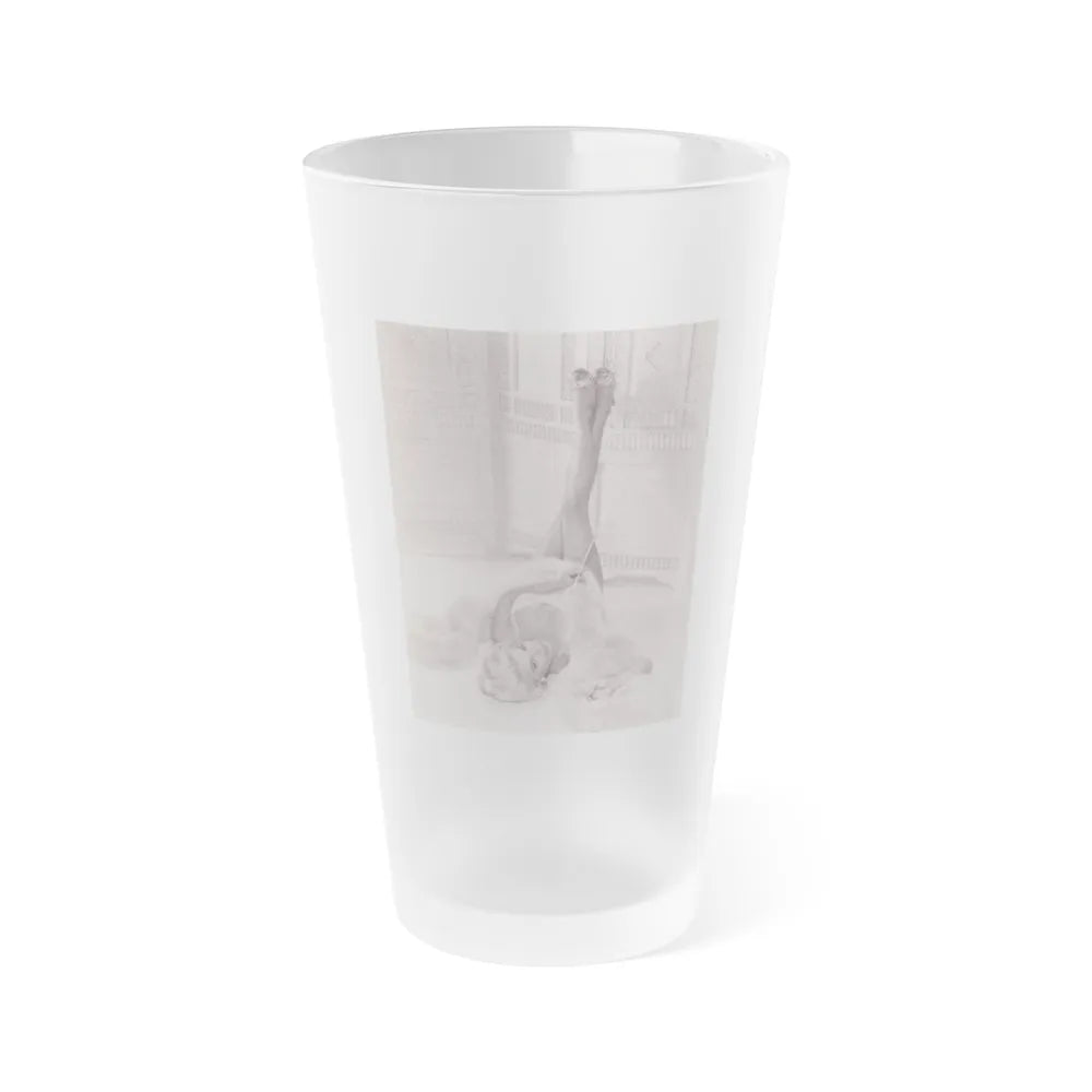 Barbara Nichols #548 (Vintage Female Icon) Frosted Pint Glass 16oz-16oz-Frosted-Go Mug Yourself