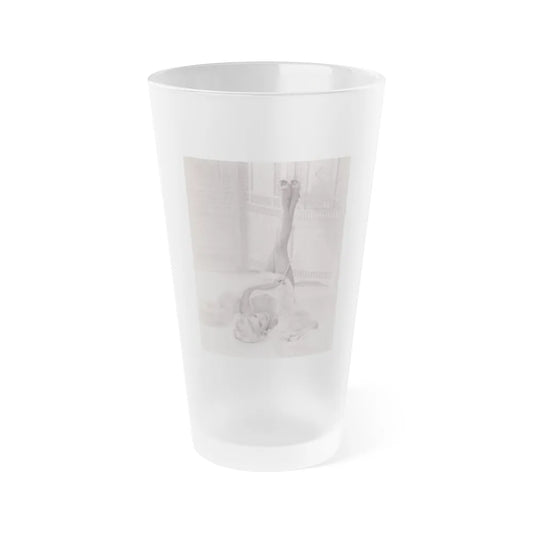 Barbara Nichols #548 (Vintage Female Icon) Frosted Pint Glass 16oz-16oz-Frosted-Go Mug Yourself