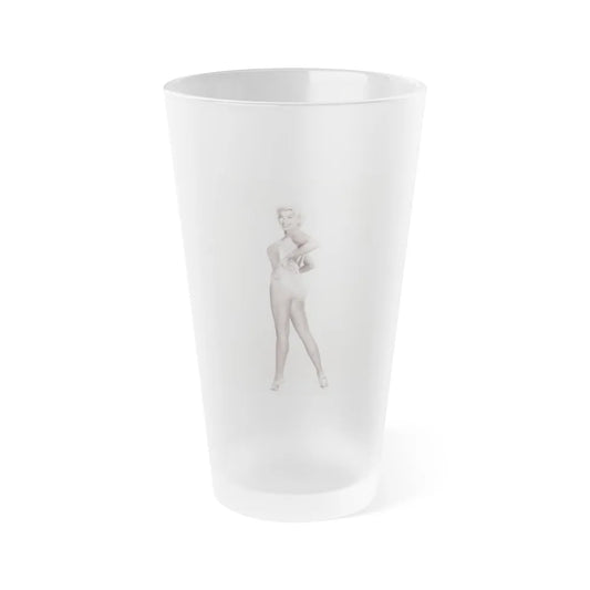 Barbara Nichols #549 (Vintage Female Icon) Frosted Pint Glass 16oz-16oz-Frosted-Go Mug Yourself