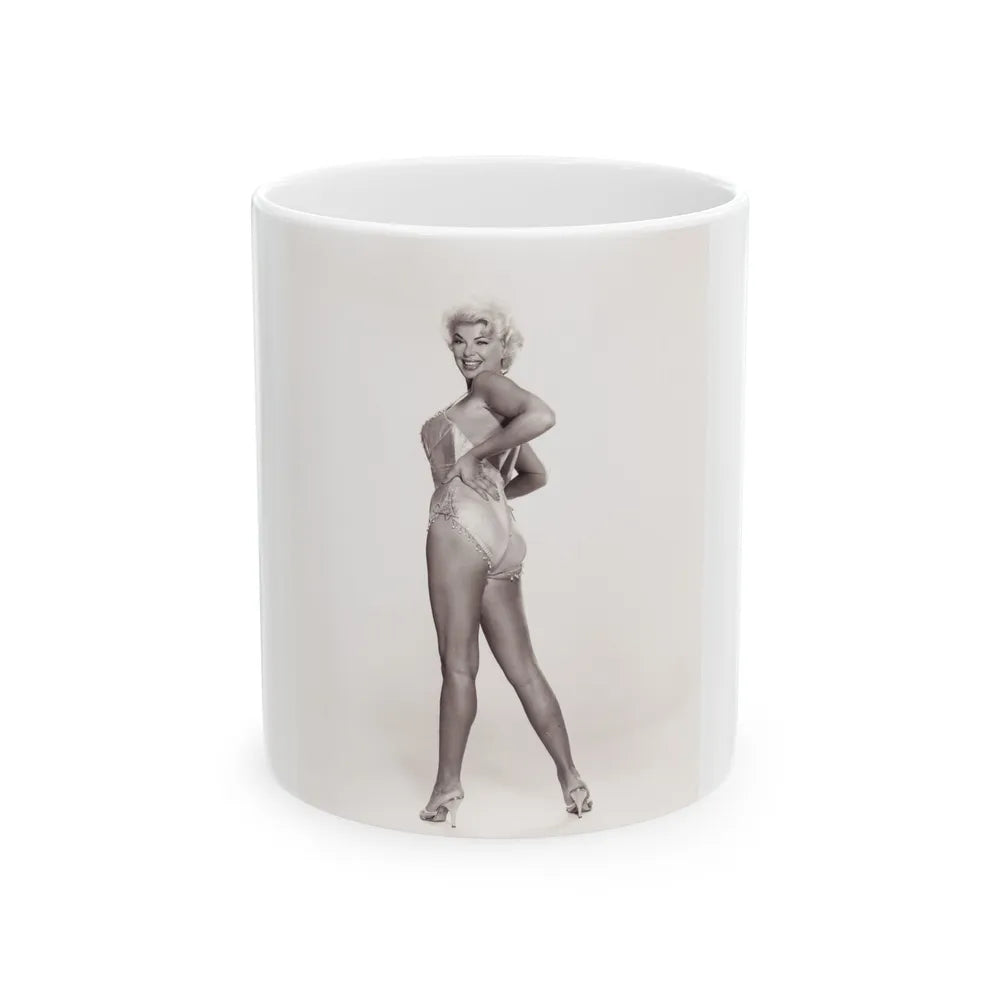 Barbara Nichols #549 (Vintage Female Icon) White Coffee Mug-11oz-Go Mug Yourself