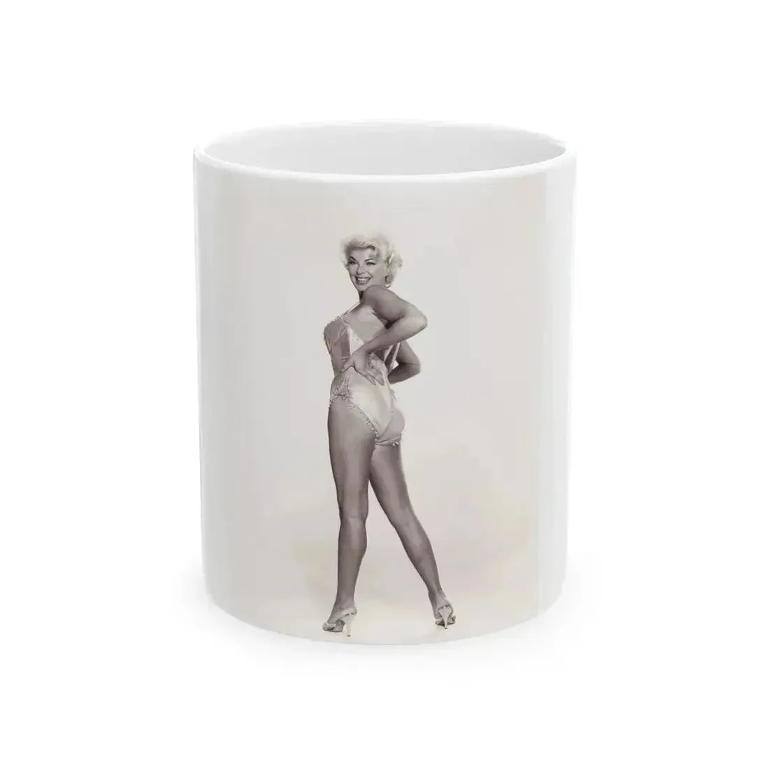 Barbara Nichols #549 (Vintage Female Icon) White Coffee Mug 11oz - Go Mug Yourself