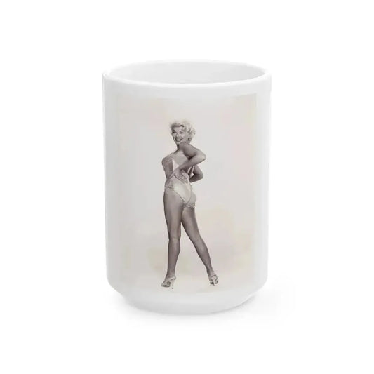 Barbara Nichols #549 (Vintage Female Icon) White Coffee Mug 15oz - Go Mug Yourself