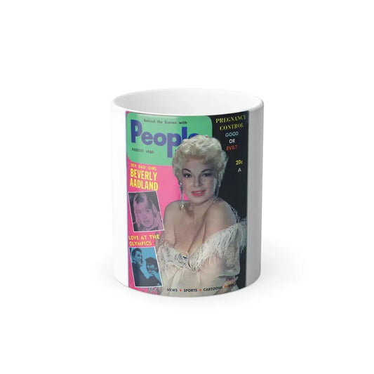 Barbara Nichols #57 - Mag. Cover (Vintage Female Icon) Color Changing Mug 11oz 11oz - Go Mug Yourself