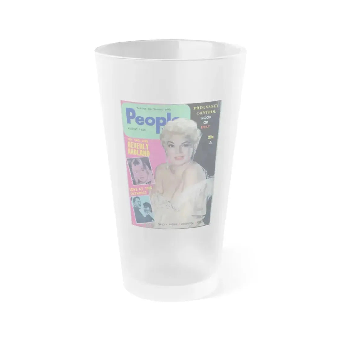 Barbara Nichols #57 - Mag. Cover (Vintage Female Icon) Frosted Pint Glass 16oz 16oz Frosted - Go Mug Yourself