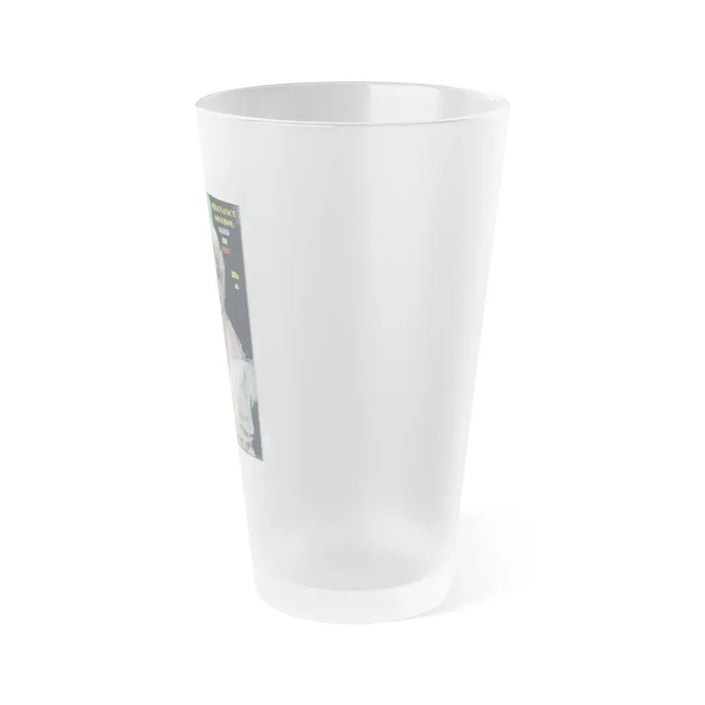 Barbara Nichols #57 - Mag. Cover (Vintage Female Icon) Frosted Pint Glass 16oz - Go Mug Yourself