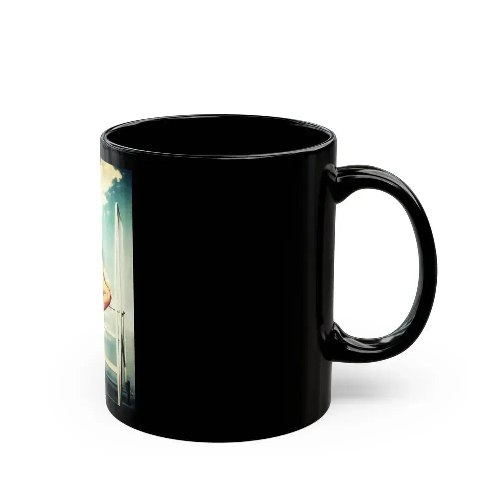 Barbara Nichols #571 (Vintage Female Icon) Black Coffee Mug - Go Mug Yourself