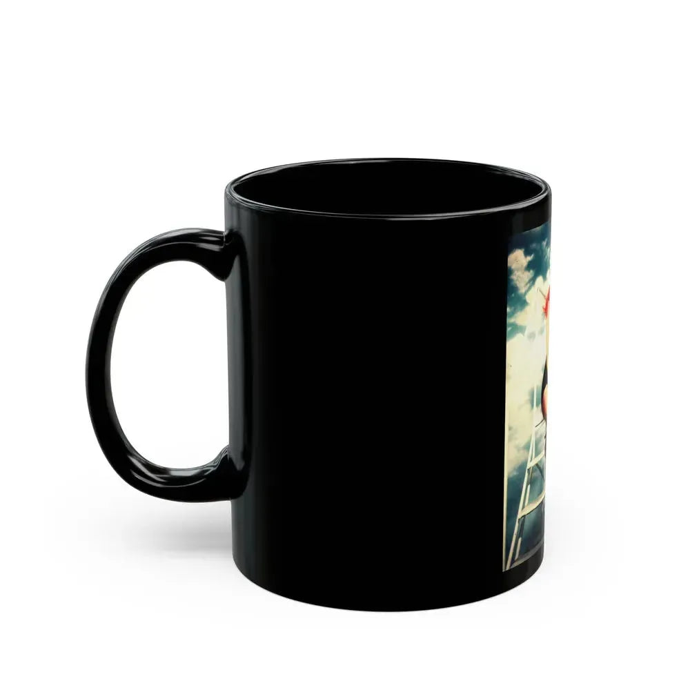 Barbara Nichols #571 (Vintage Female Icon) Black Coffee Mug - Go Mug Yourself