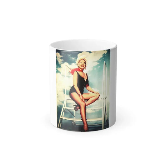 Barbara Nichols #571 (Vintage Female Icon) Color Changing Coffee Mug 11oz - Go Mug Yourself