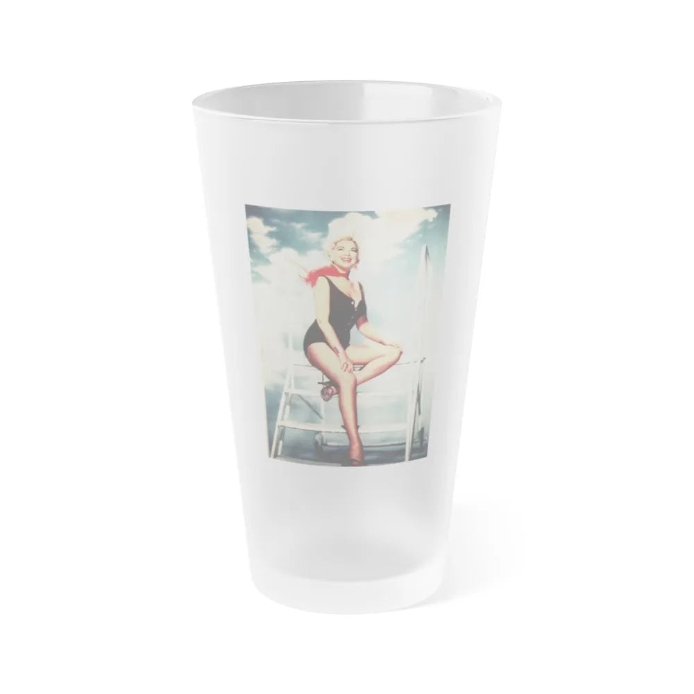 Barbara Nichols #571 (Vintage Female Icon) Frosted Pint Glass 16oz-16oz-Frosted-Go Mug Yourself