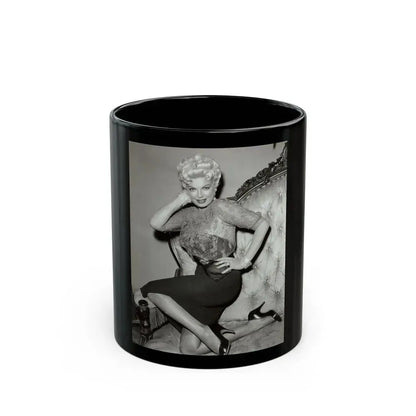 Barbara Nichols #572 (Vintage Female Icon) Black Coffee Mug 11oz - Go Mug Yourself