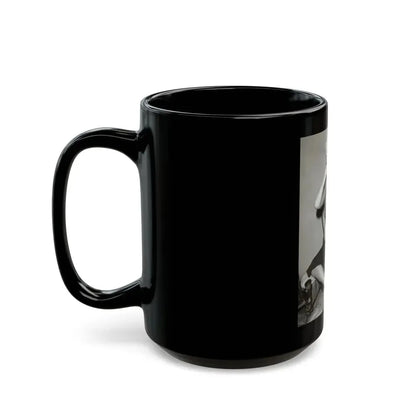 Barbara Nichols #572 (Vintage Female Icon) Black Coffee Mug - Go Mug Yourself