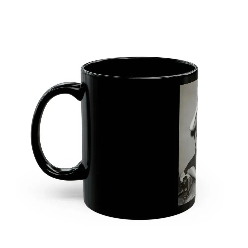 Barbara Nichols #572 (Vintage Female Icon) Black Coffee Mug - Go Mug Yourself