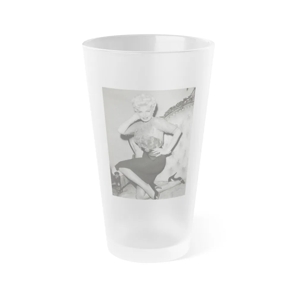 Barbara Nichols #572 (Vintage Female Icon) Frosted Pint Glass 16oz-16oz-Frosted-Go Mug Yourself