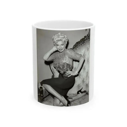 Barbara Nichols #572 (Vintage Female Icon) White Coffee Mug 11oz - Go Mug Yourself