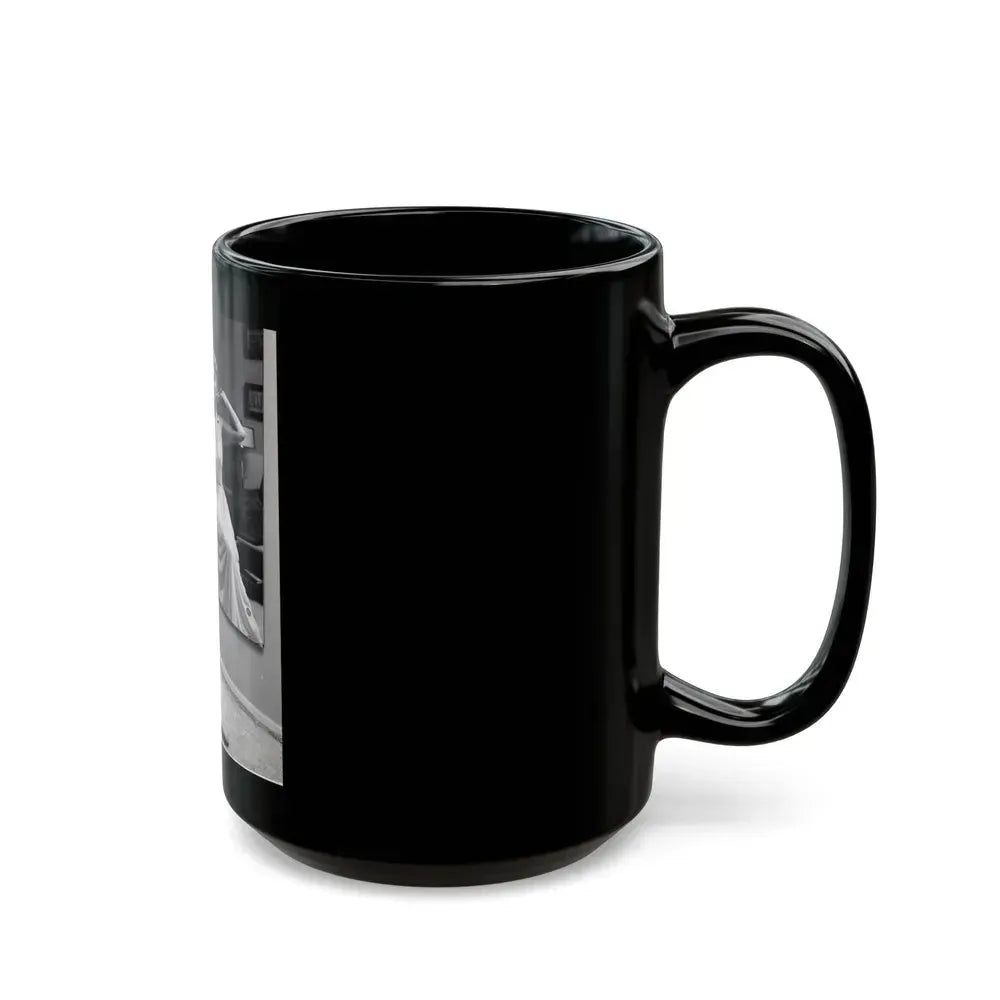 Barbara Nichols #577 (Vintage Female Icon) Black Coffee Mug - Go Mug Yourself
