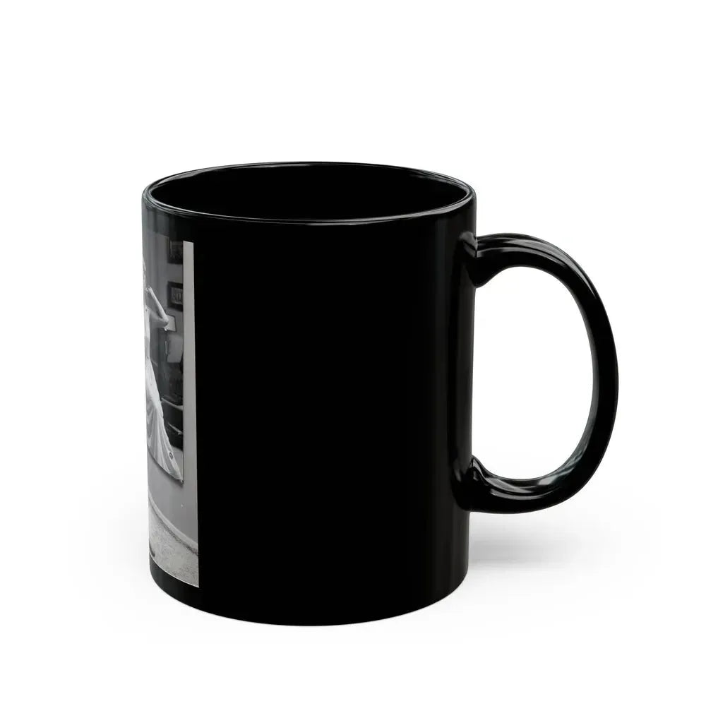 Barbara Nichols #577 (Vintage Female Icon) Black Coffee Mug - Go Mug Yourself
