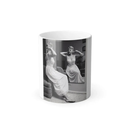 Barbara Nichols #577 (Vintage Female Icon) Color Changing Coffee Mug 11oz - Go Mug Yourself