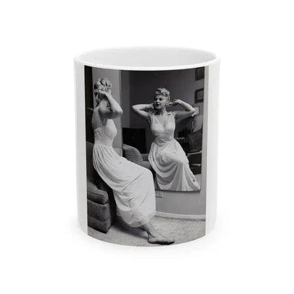 Barbara Nichols #577 (Vintage Female Icon) White Coffee Mug 11oz - Go Mug Yourself
